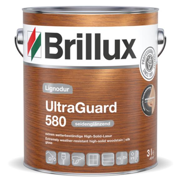 Brillux Lignodur UltraGuard 580 - Lazúra na drevo s trvalou ochranou